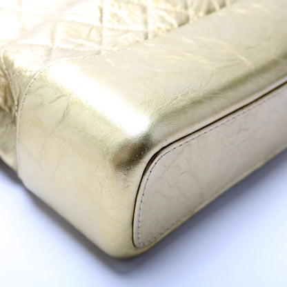 Gabrielle Hobo Medium Aged Metallic Calfskin