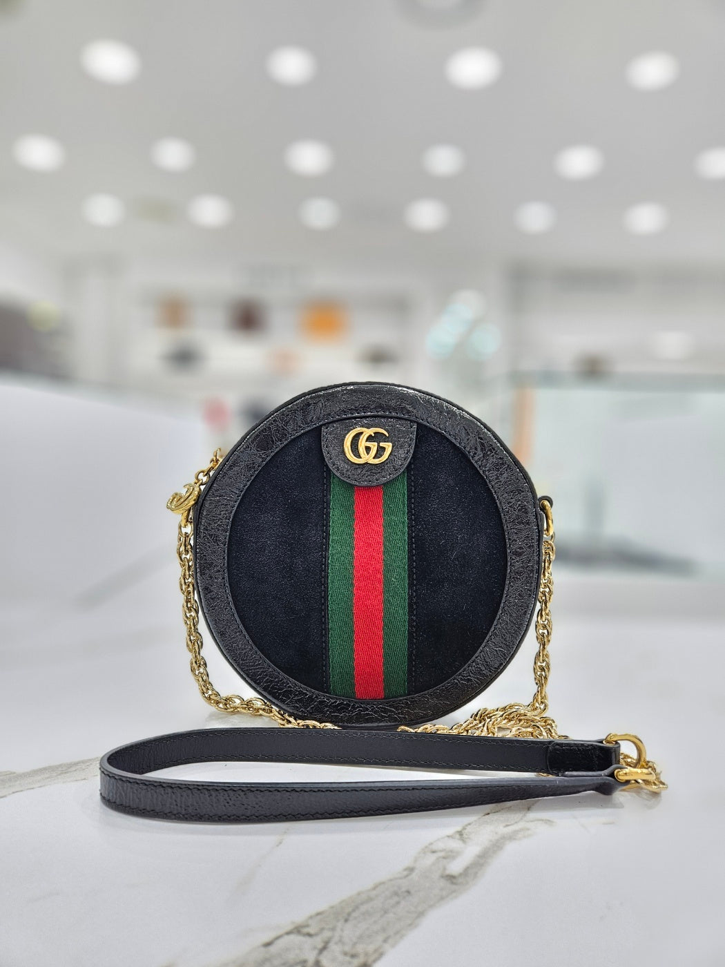 Gucci Ophidia Mini GG Round Shoulder Bag 550618 75474791