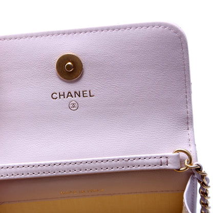 Pearl Crush Flap Clutch with Chain Lambskin 31M