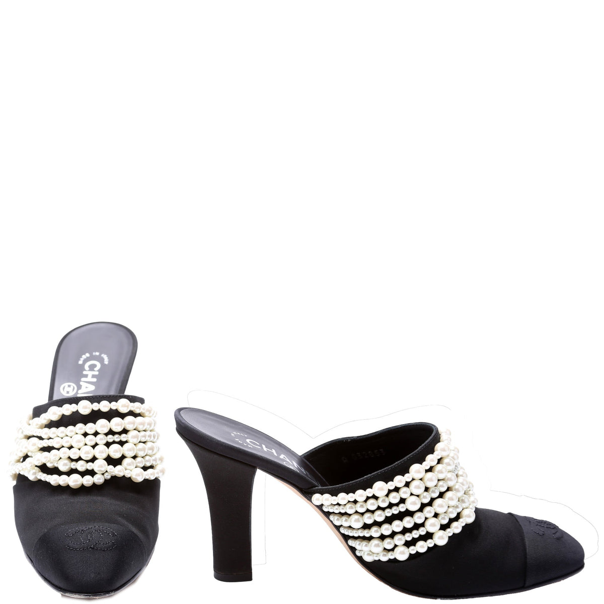 Pearl Mule Pumps Size 38
