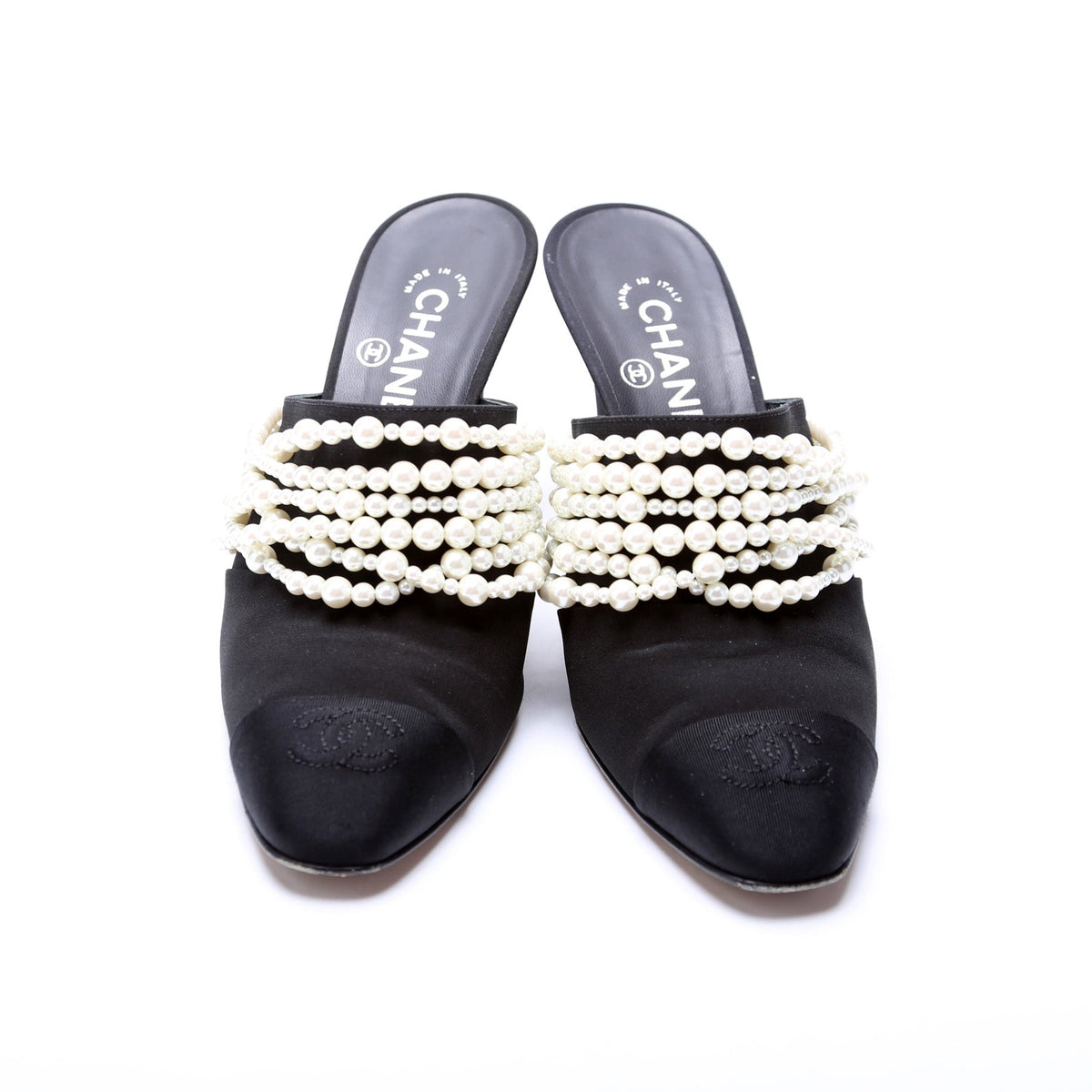 Pearl Mule Pumps Size 38