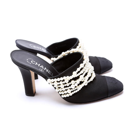 Pearl Mule Pumps Size 38