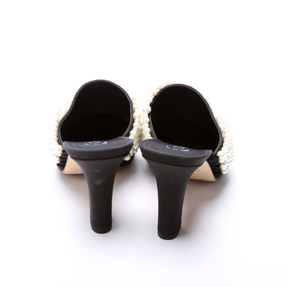 Pearl Mule Pumps Size 38