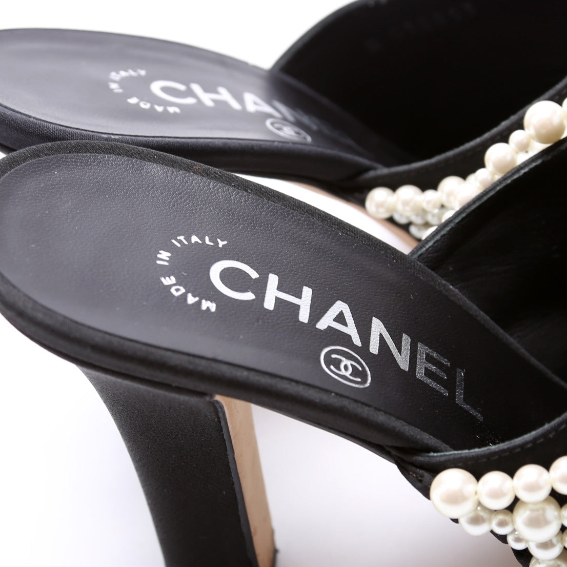 Pearl Mule Pumps Size 38