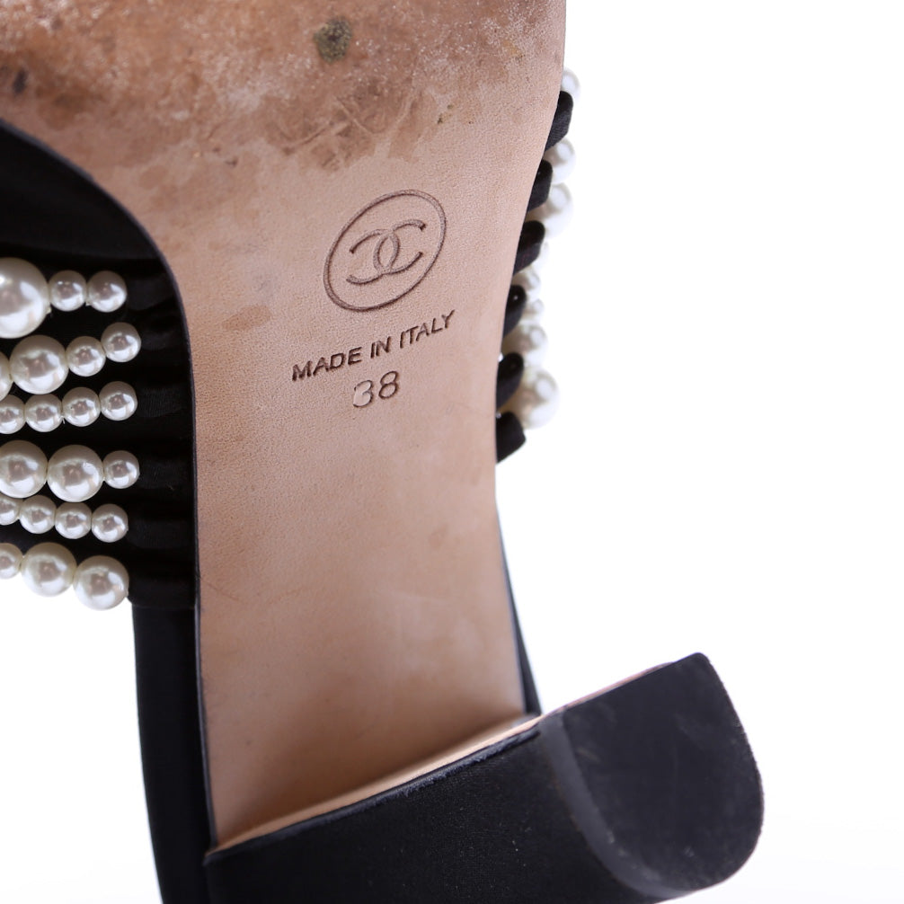 Pearl Mule Pumps Size 38