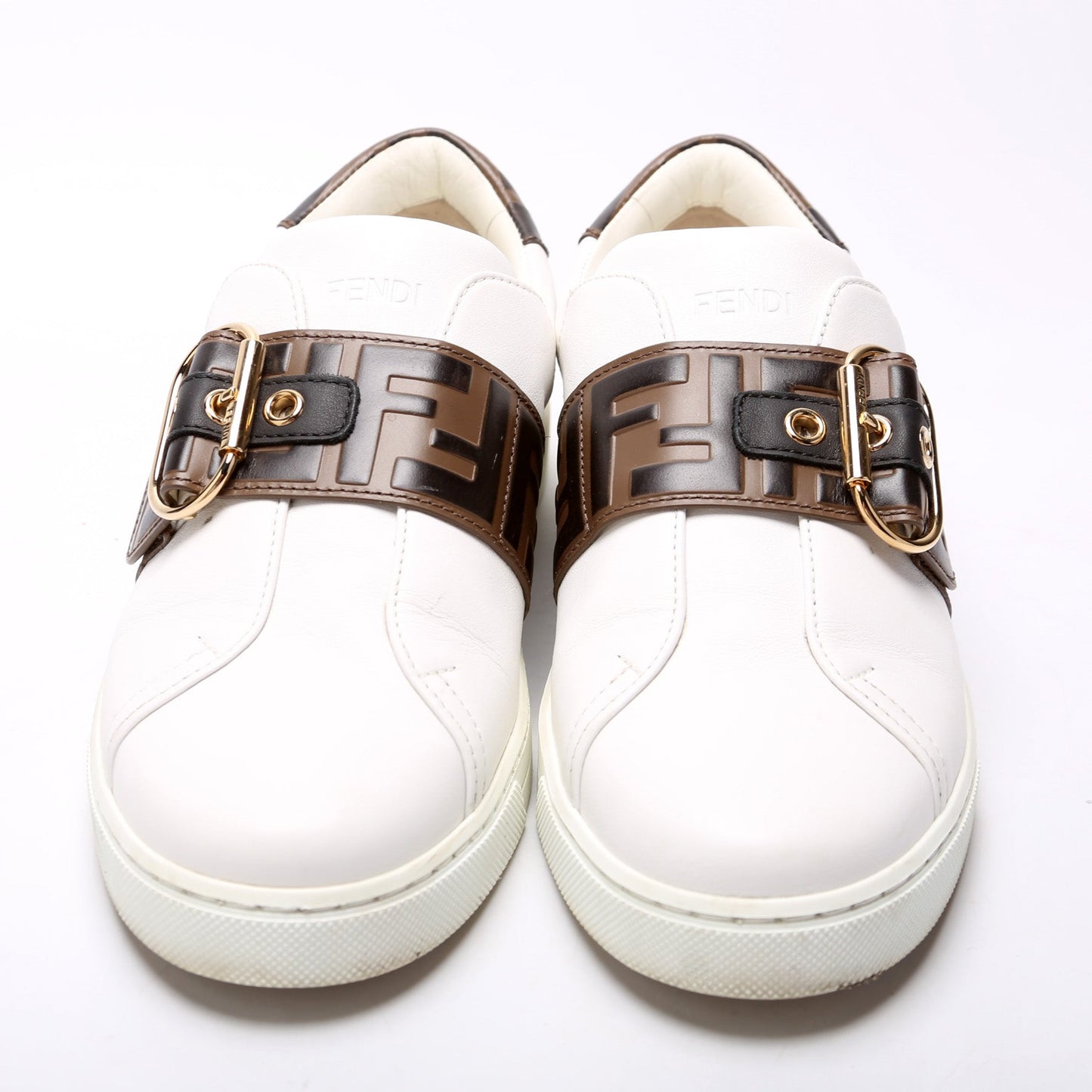 Pearland Zucca Leather Sneakers Size 38