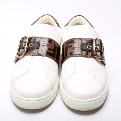 Pearland Zucca Leather Sneakers Size 38