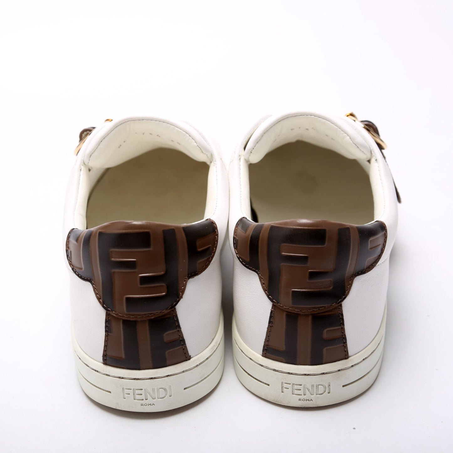 Pearland Zucca Leather Sneakers Size 38