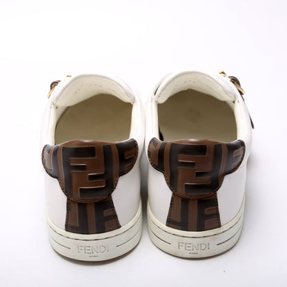Pearland Zucca Leather Sneakers Size 38
