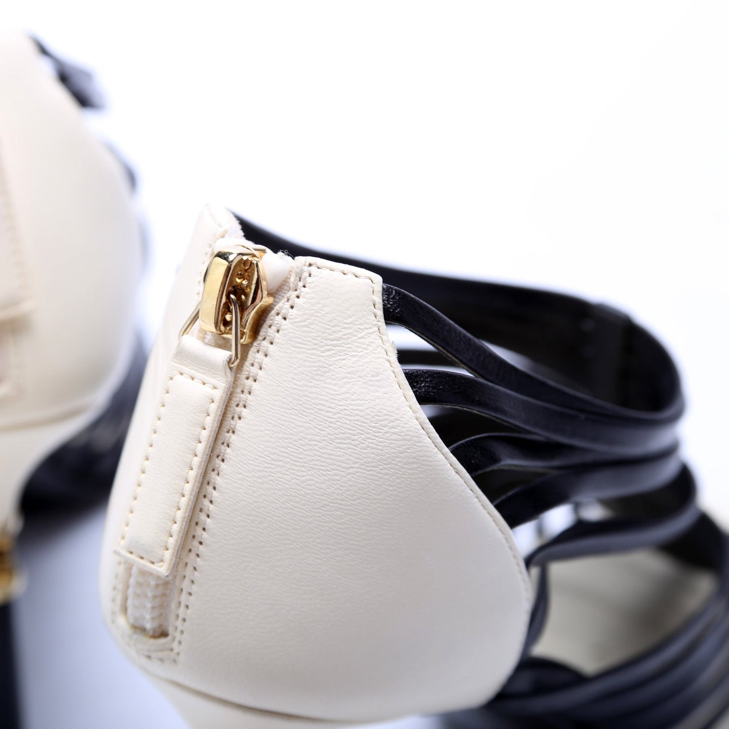 Leather Strap Booties Size 37.5
