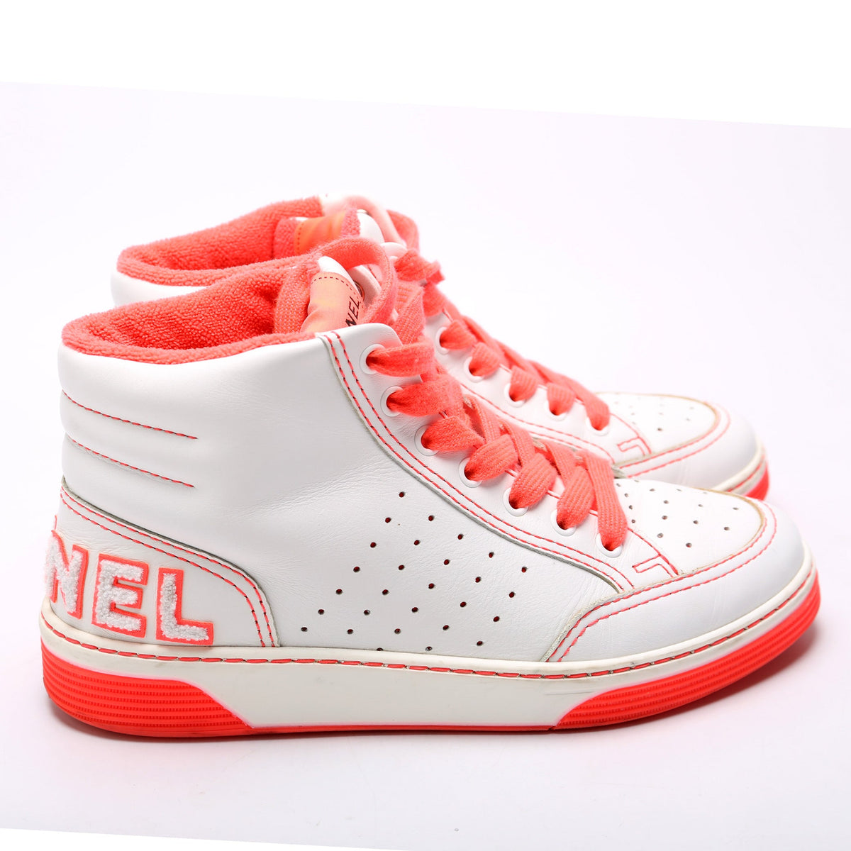 Logo Hightop Sneakers Size 38.5