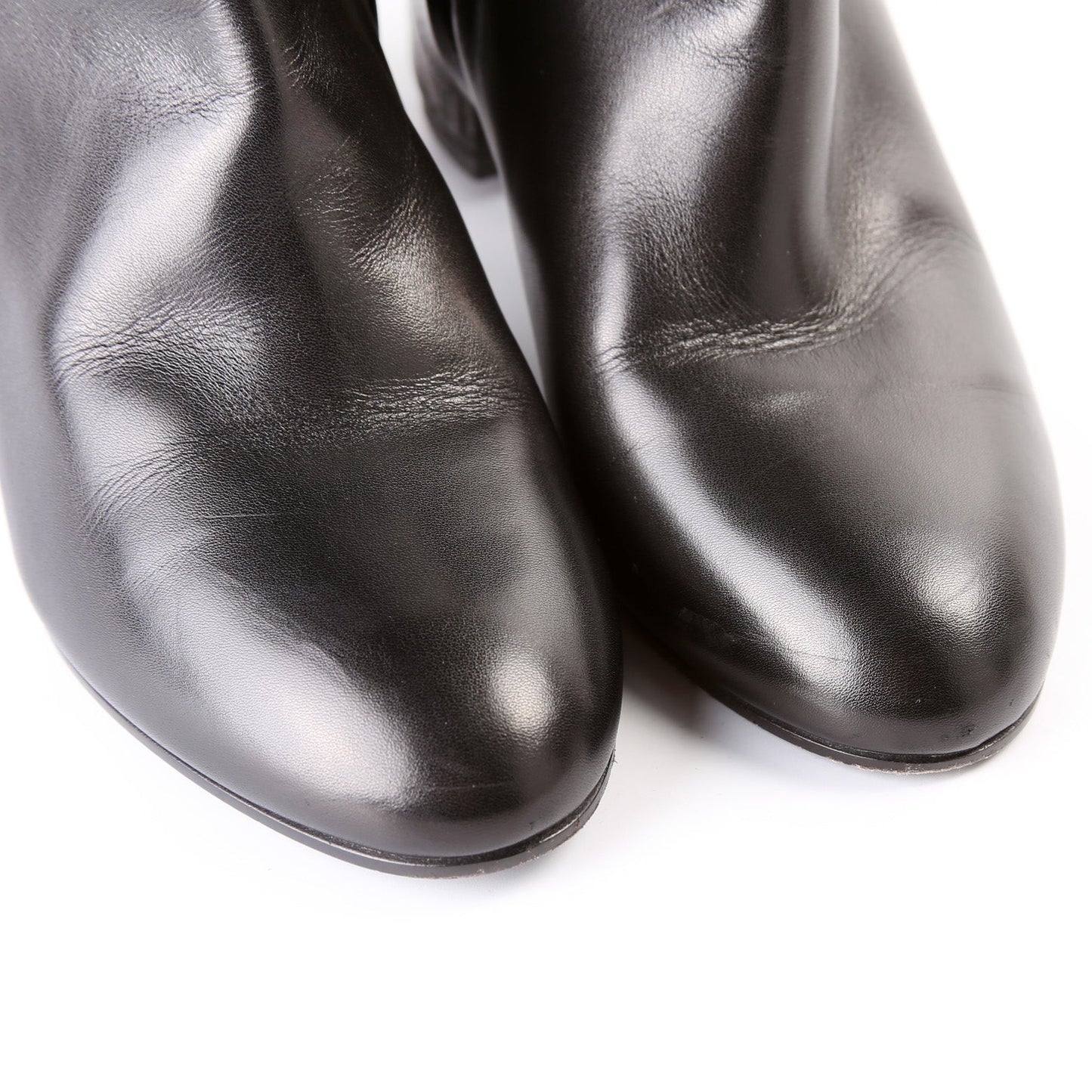 Quilted Leather Ankle Boots Size 37