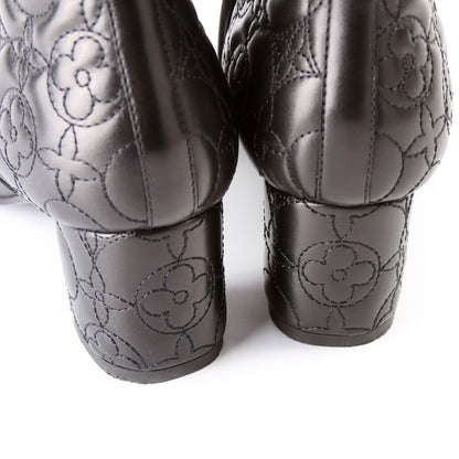 Quilted Leather Ankle Boots Size 37