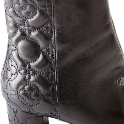 Quilted Leather Ankle Boots Size 37
