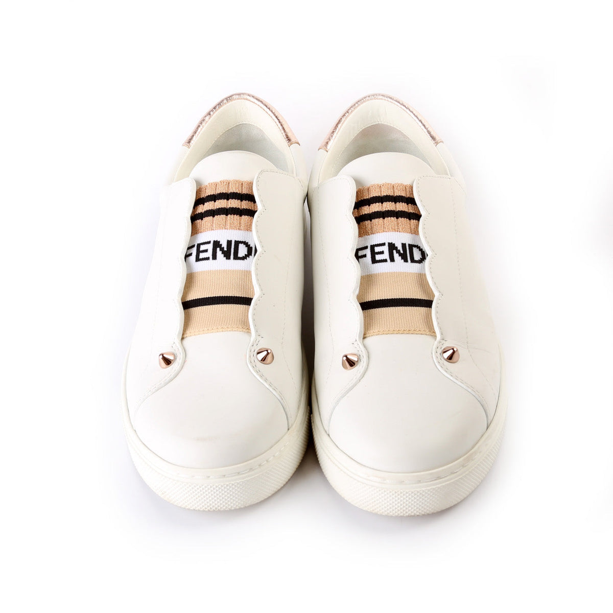 Leather Logo Sneakers Size 37.5