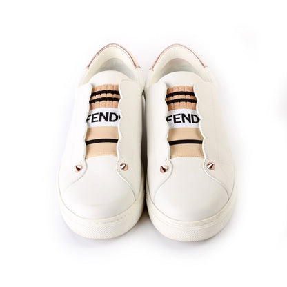 Leather Logo Sneakers Size 37.5