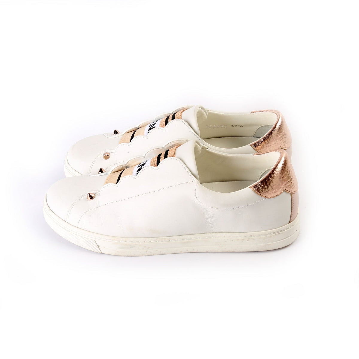 Leather Logo Sneakers Size 37.5