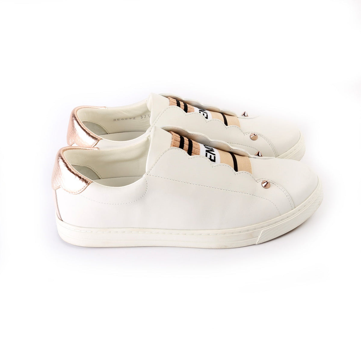 Leather Logo Sneakers Size 37.5