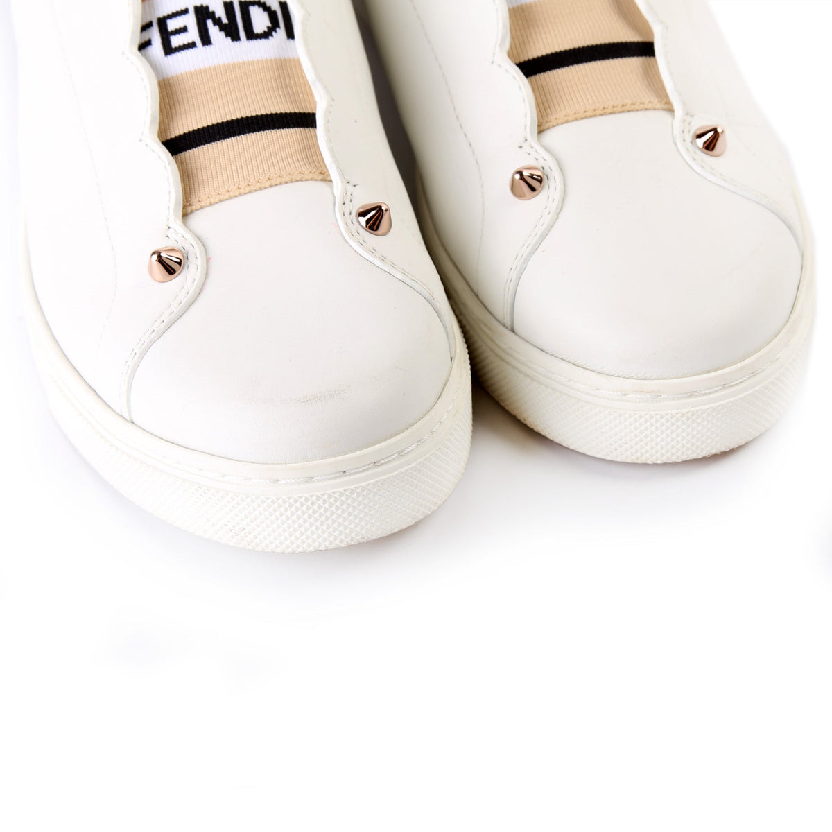 Leather Logo Sneakers Size 37.5