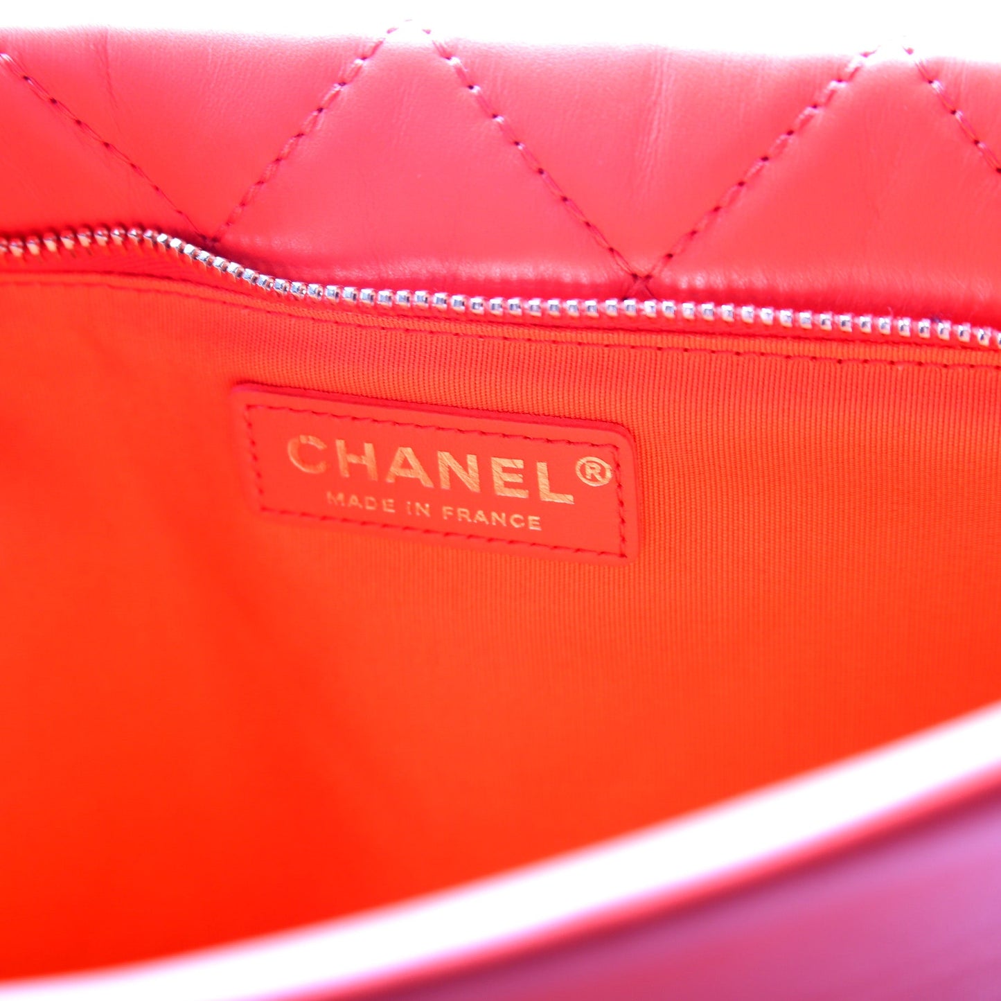 CC Fold Over Large Clutch Quilted Lambskin 25M
