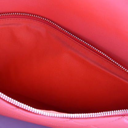 CC Fold Over Large Clutch Quilted Lambskin 25M