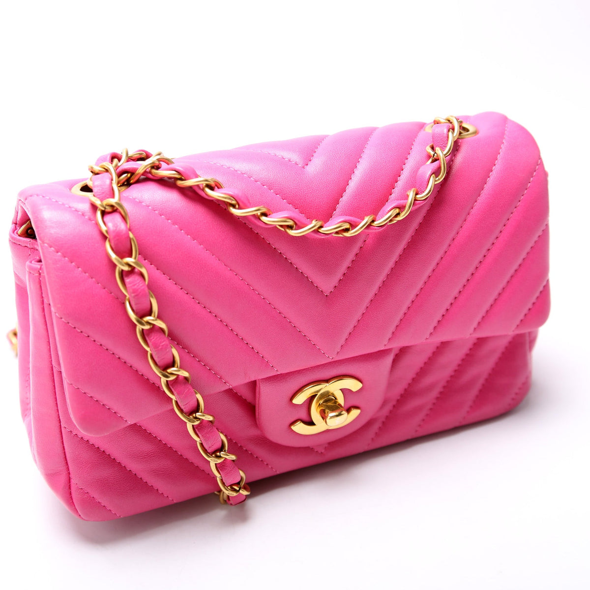 Classic Flap Mini Rectangle Lambskin 21M