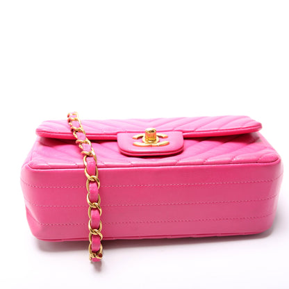 Classic Flap Mini Rectangle Lambskin 21M