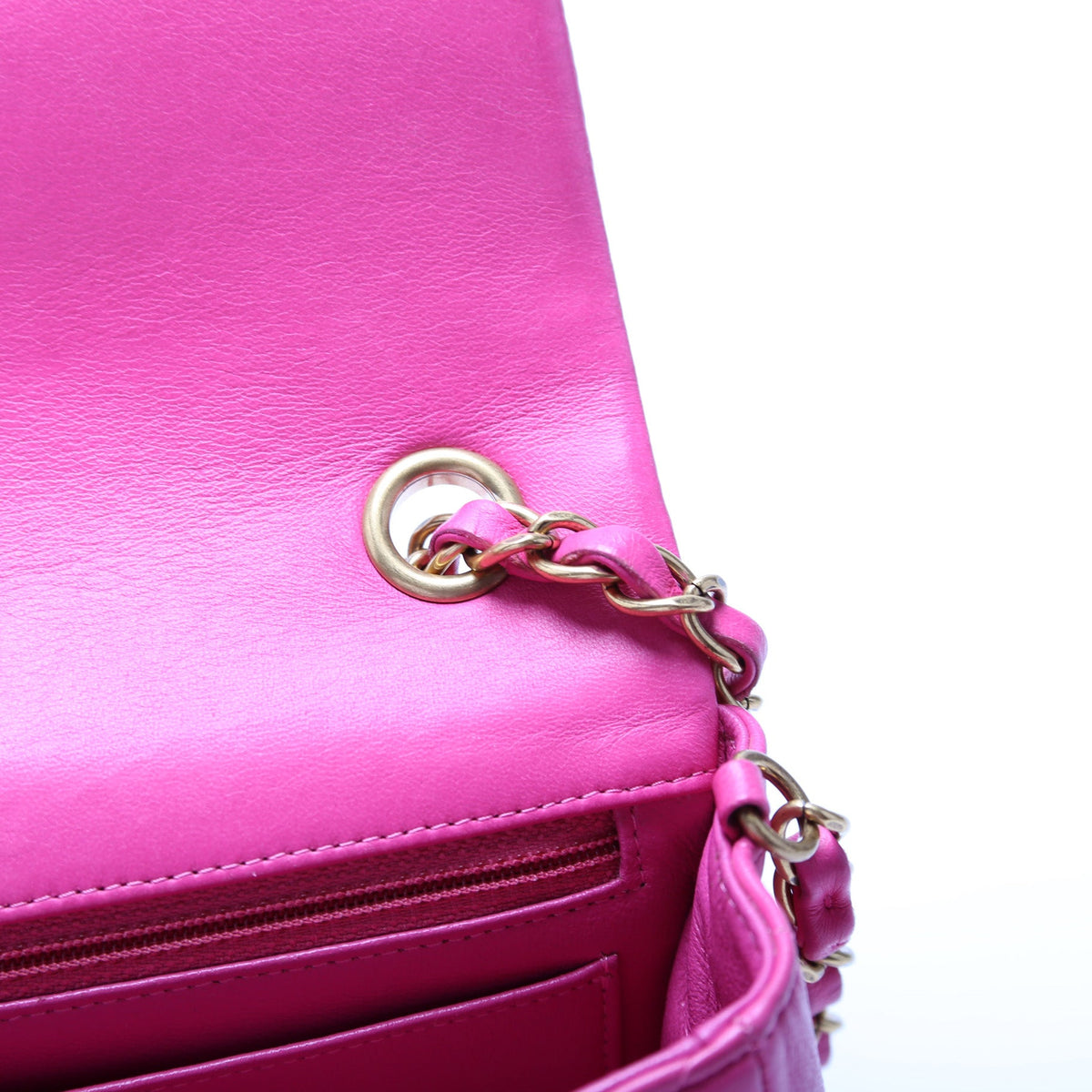 Classic Flap Mini Rectangle Lambskin 21M