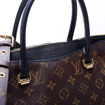 Pallas Tote Monogram Leather Side