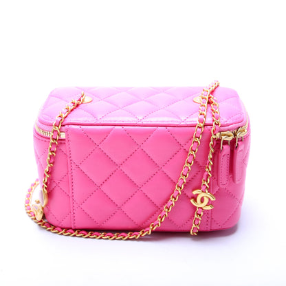 CC Vanity Small Coco Hearts Chain Quilted Lambskin RFID