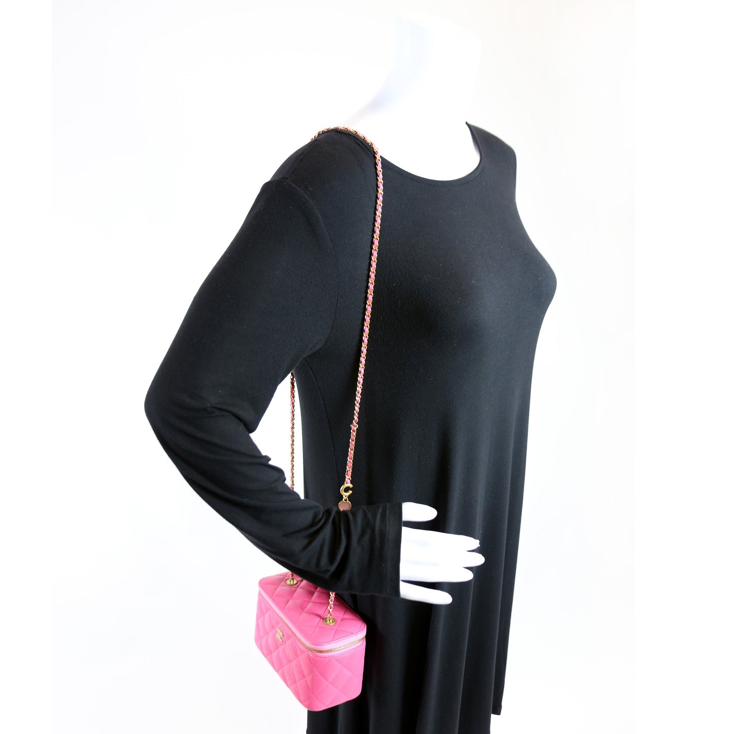 CC Vanity Small Coco Hearts Chain Quilted Lambskin RFID