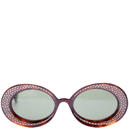 GG0618S Crystal Oval Acetate Sunglasses