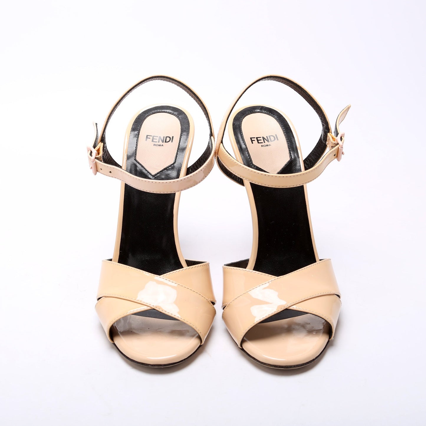 Patent Leather Heeled Sandal Size 36