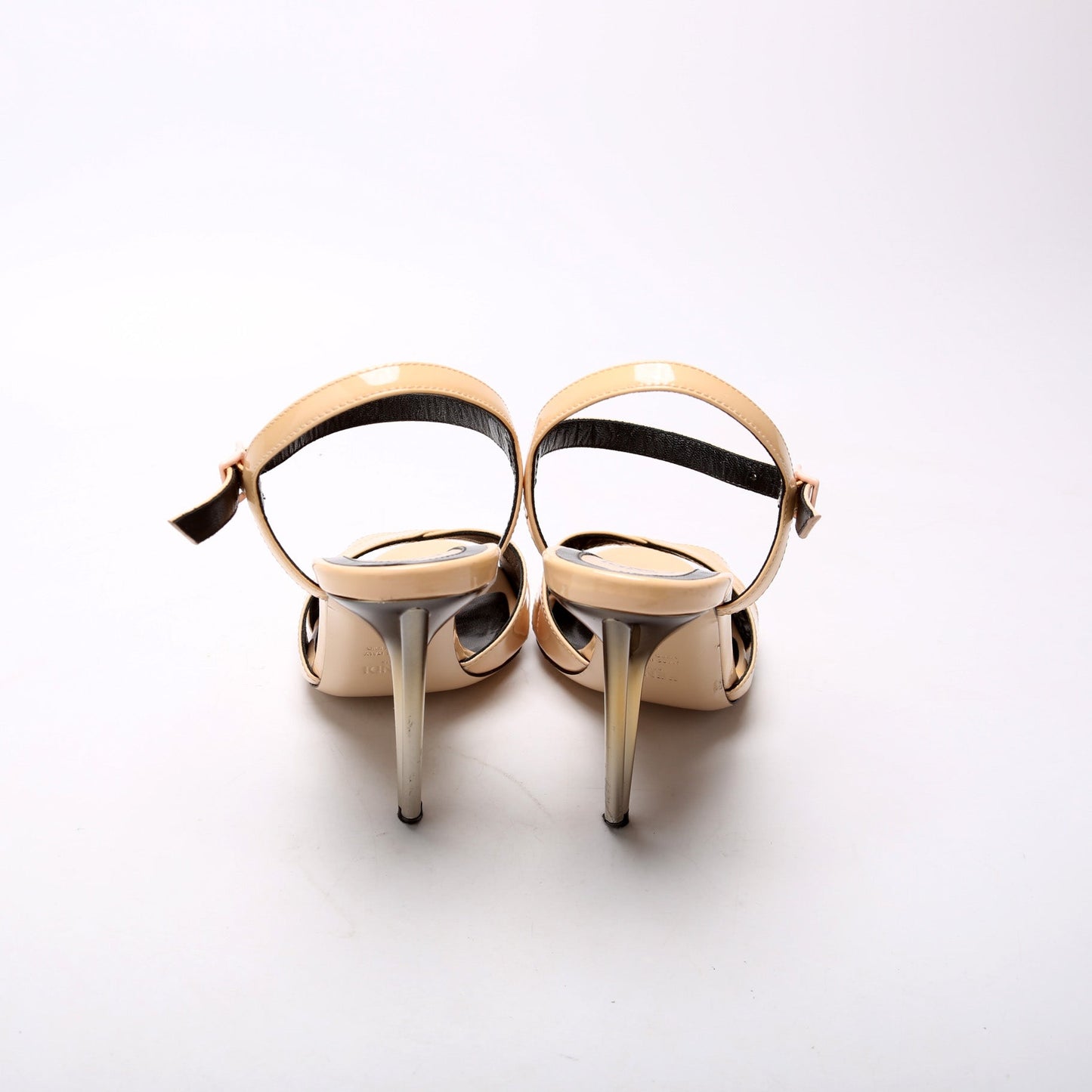 Patent Leather Heeled Sandal Size 36