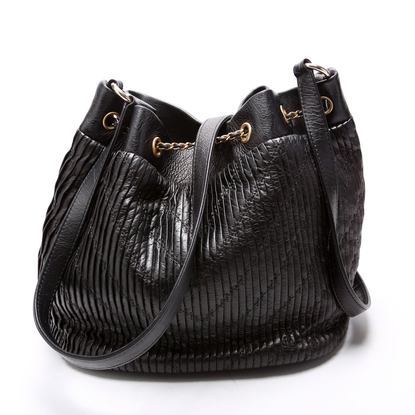 Coco Pleats Drawstring Bag 24M