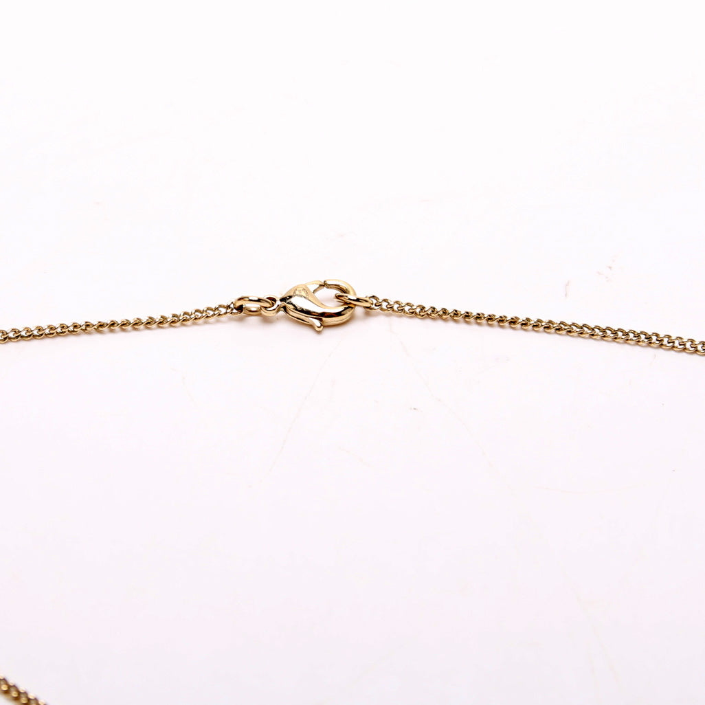 CC Crystal And Stone Drop Necklace