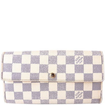 Sarah Wallet Damier Azur