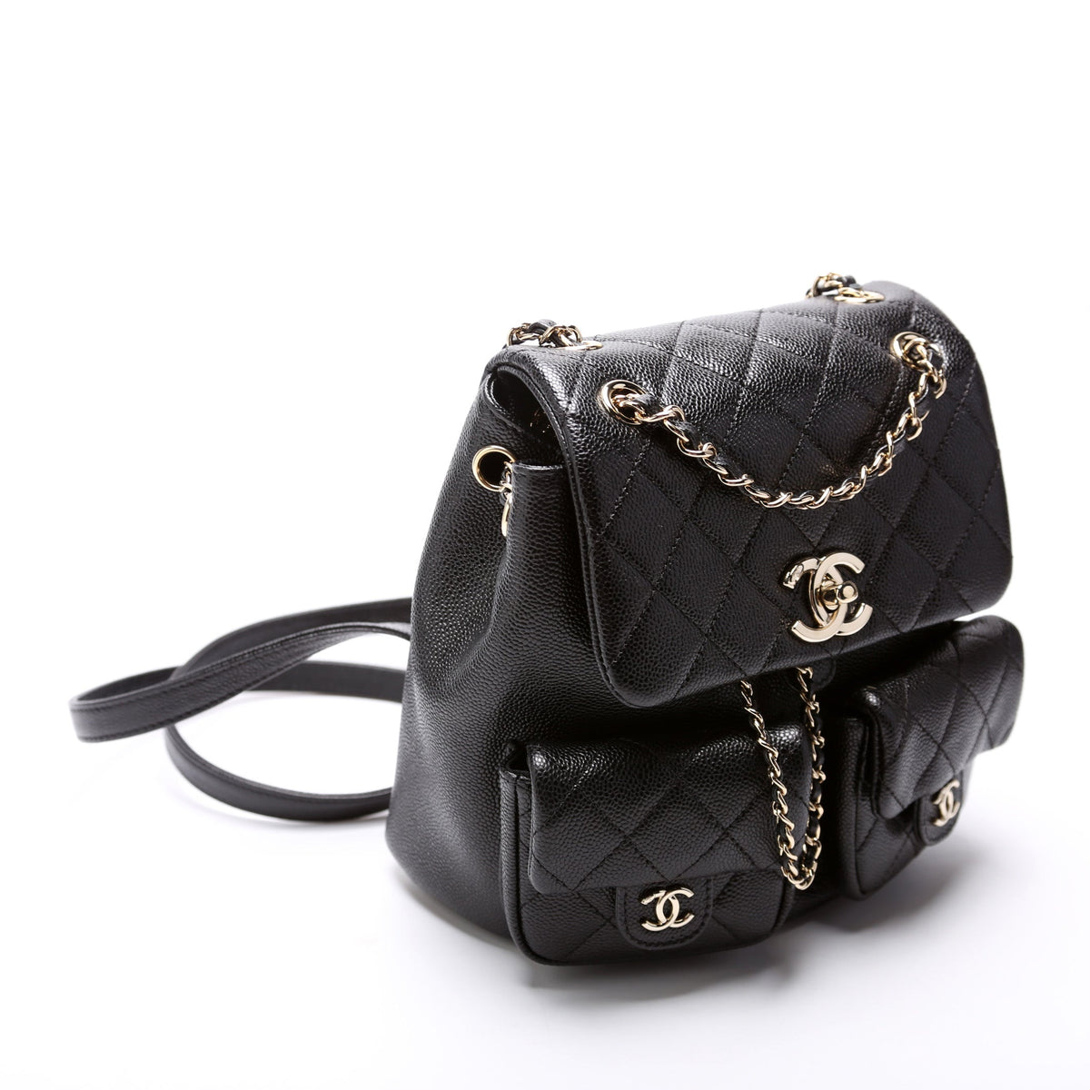 Duma Pocket Small Backpack Caviar RFID