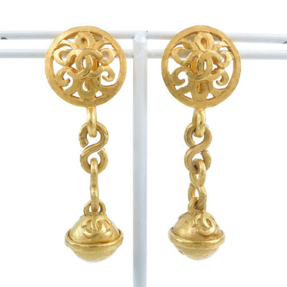CHANEL Earring Plated Gold gold bell Women Used