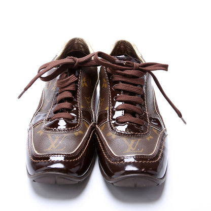 Globe Trotter Patent/Monogram Sneakers Size 38.5