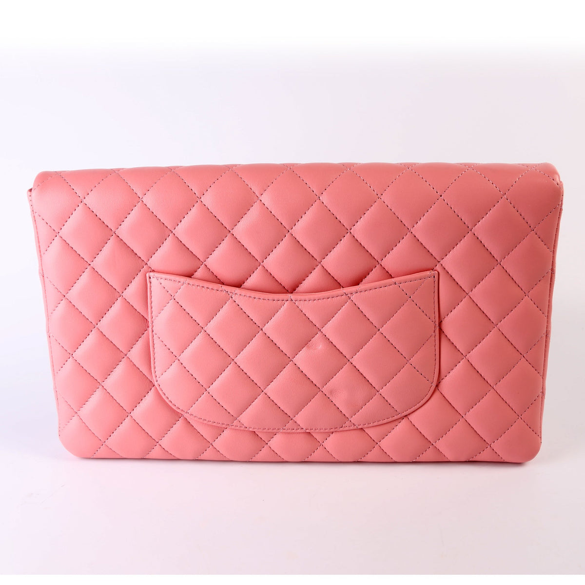 Classic Flap Clutch Lambskin Pink