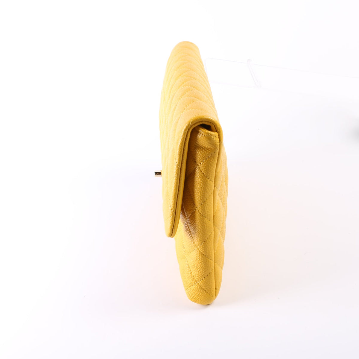 Classic Flap Clutch Caviar Yellow