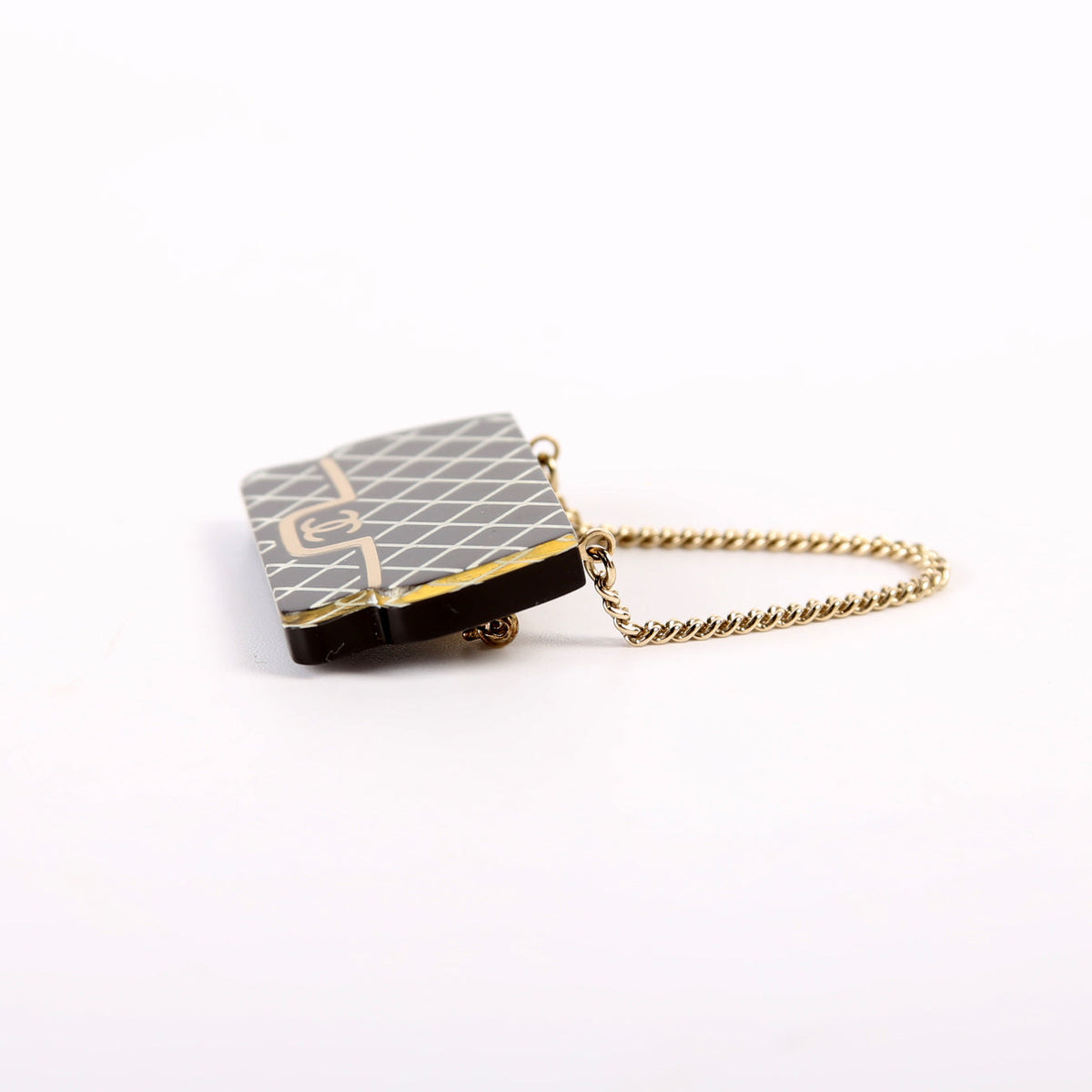 Resin Flap Bag Brooch