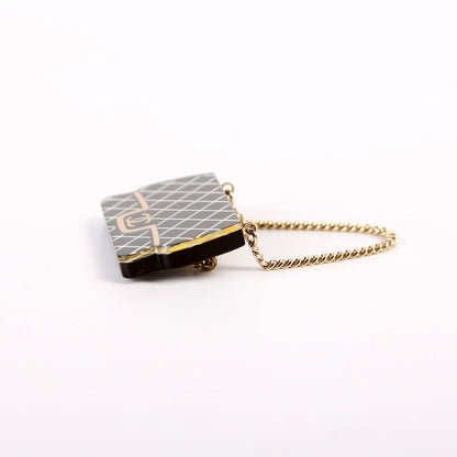 Resin Flap Bag Brooch