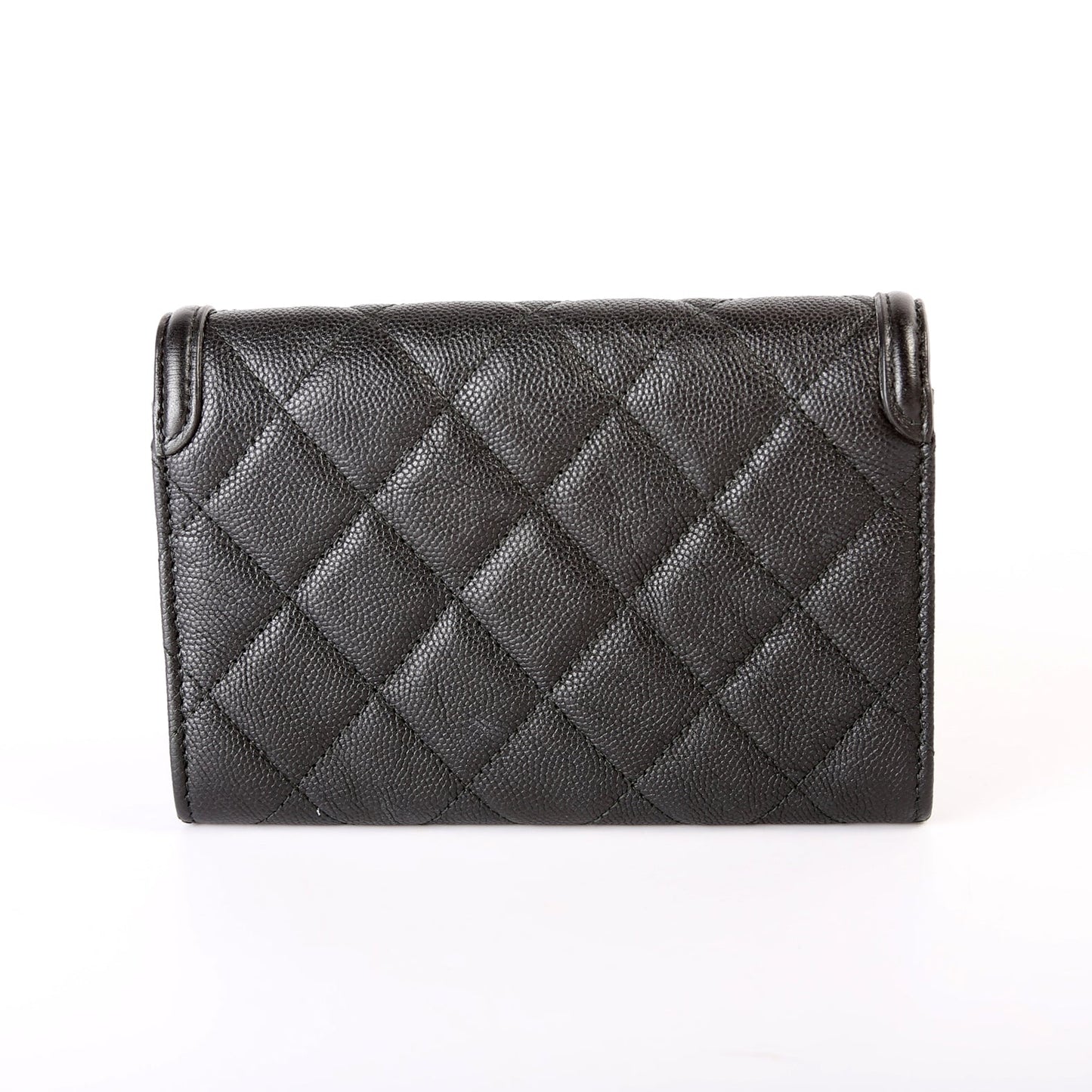 Filigree Medium Flap Wallet Caviar 25M