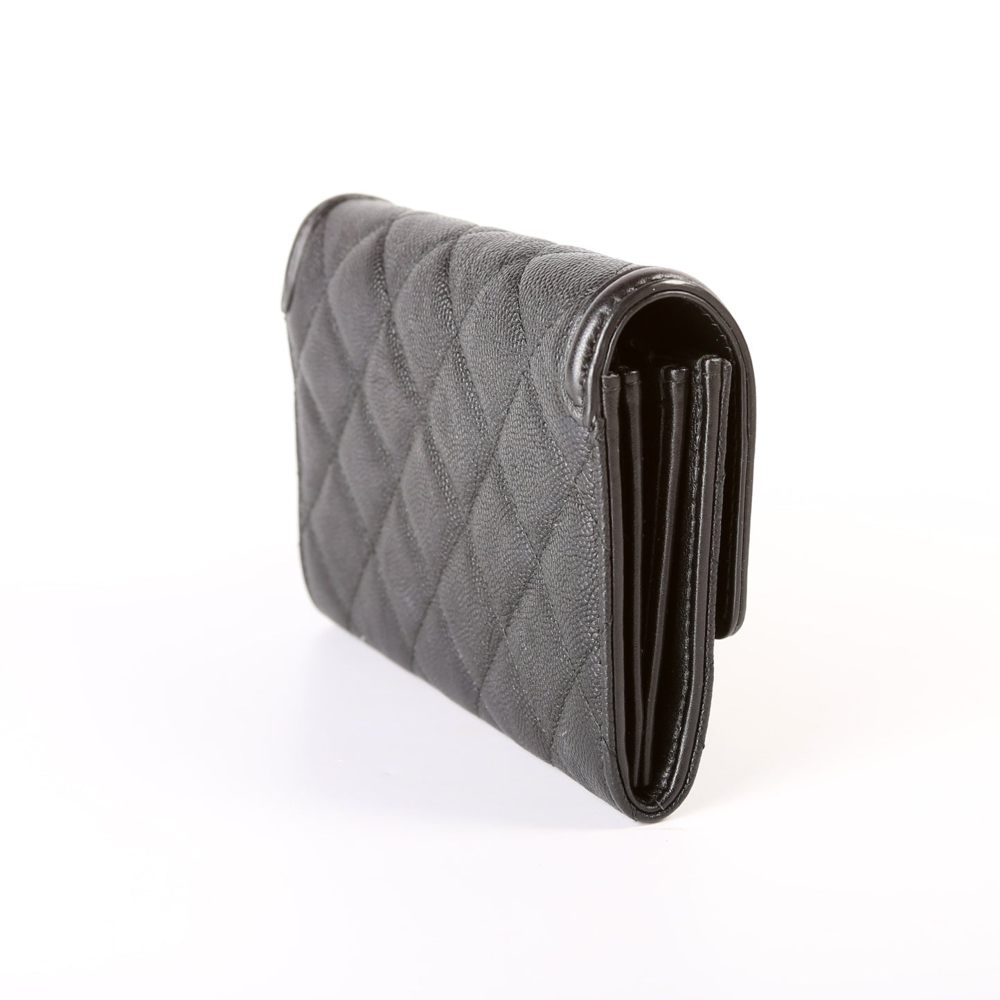 Filigree Medium Flap Wallet Caviar 25M
