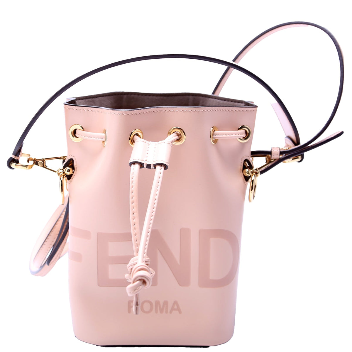 Mon Tresor Mini Bucket Leather FF 8BS010