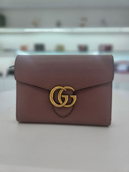Gucci GG Marmont Mini Chain Crossbody Bag 401232 97410712