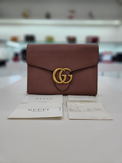Gucci GG Marmont Mini Chain Crossbody Bag 401232 97410712