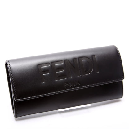 8M0251 Logo Leather Flap Wallet